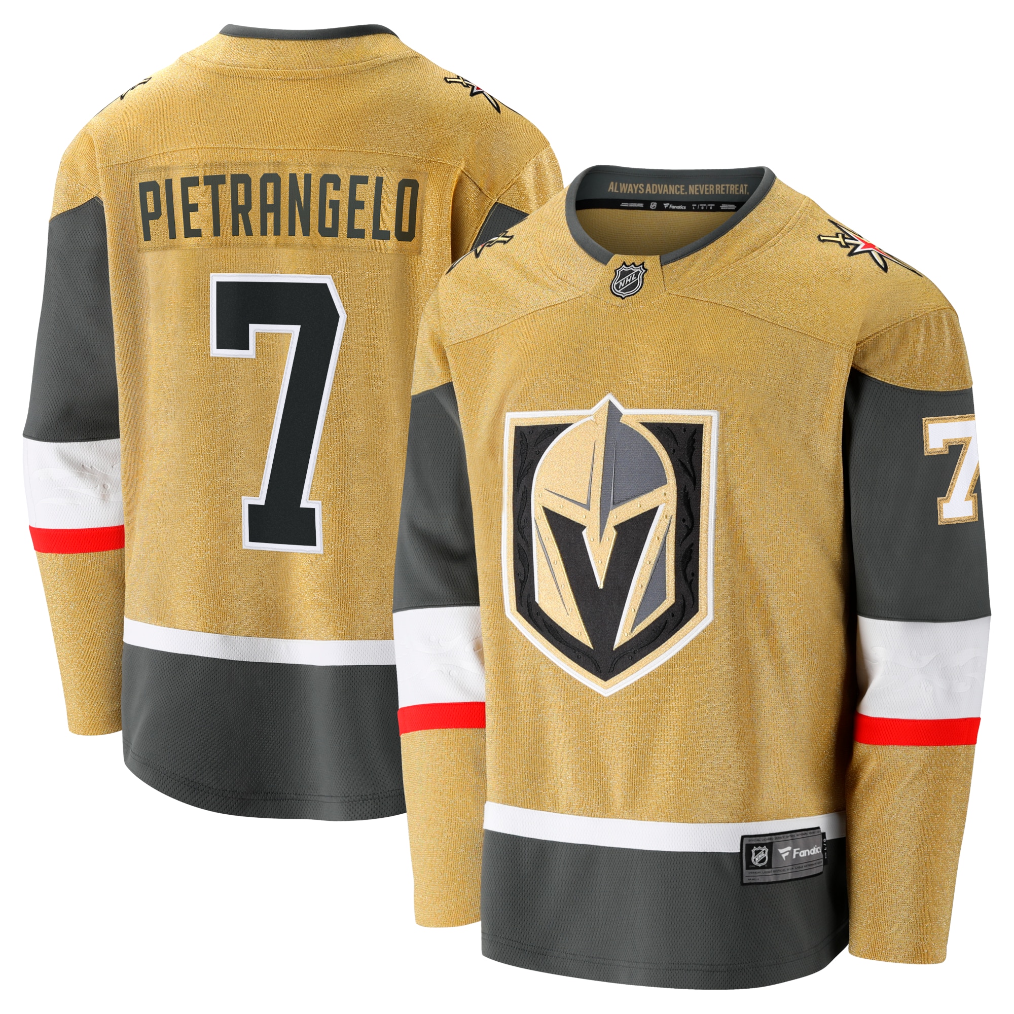 Alex Pietrangelo Vegas Golden Knights Home Breakaway Jersey Gold