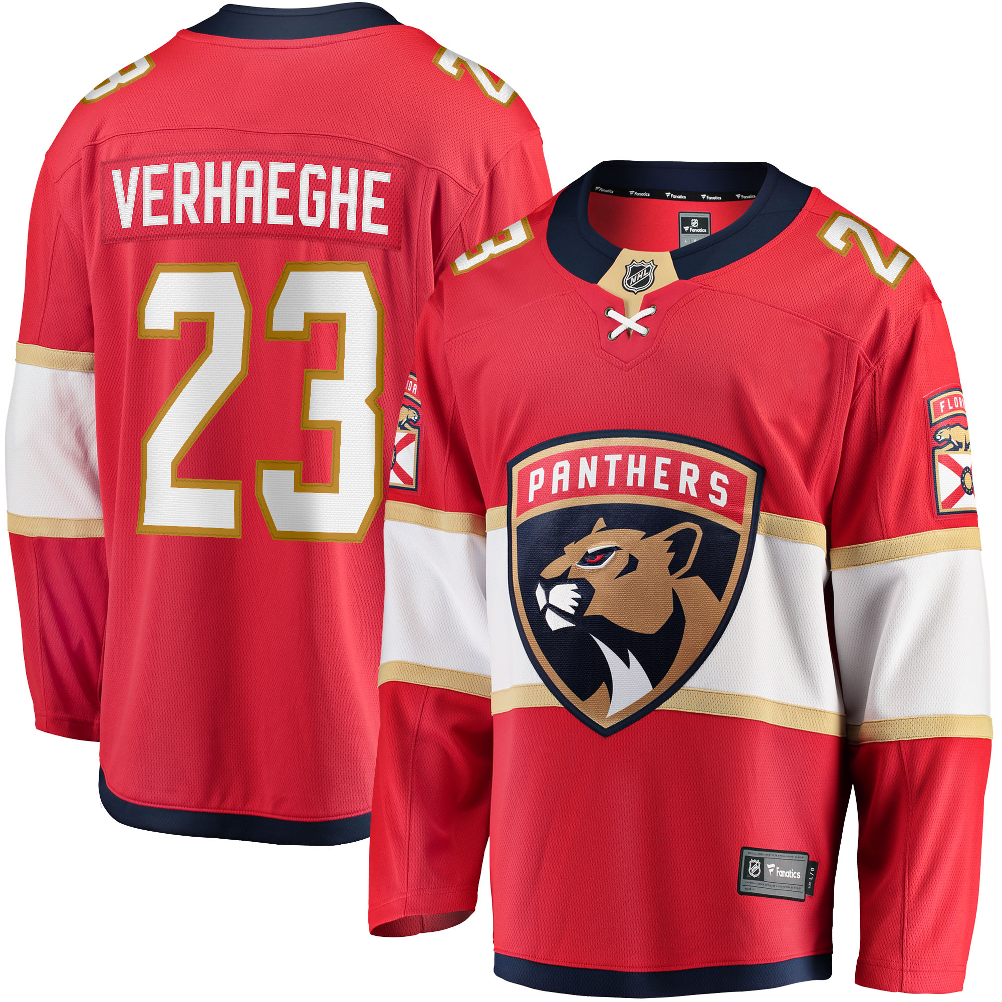 Carter Verhaeghe Florida Panthers Home Breakaway Jersey Red