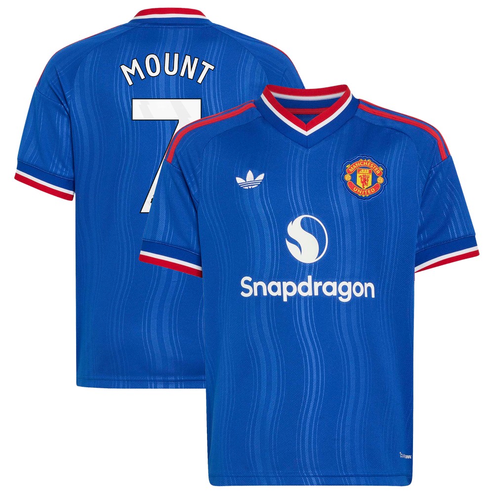 Mason Mount Manchester United Youth 2026/27 Away Fan Jersey Royal - front view