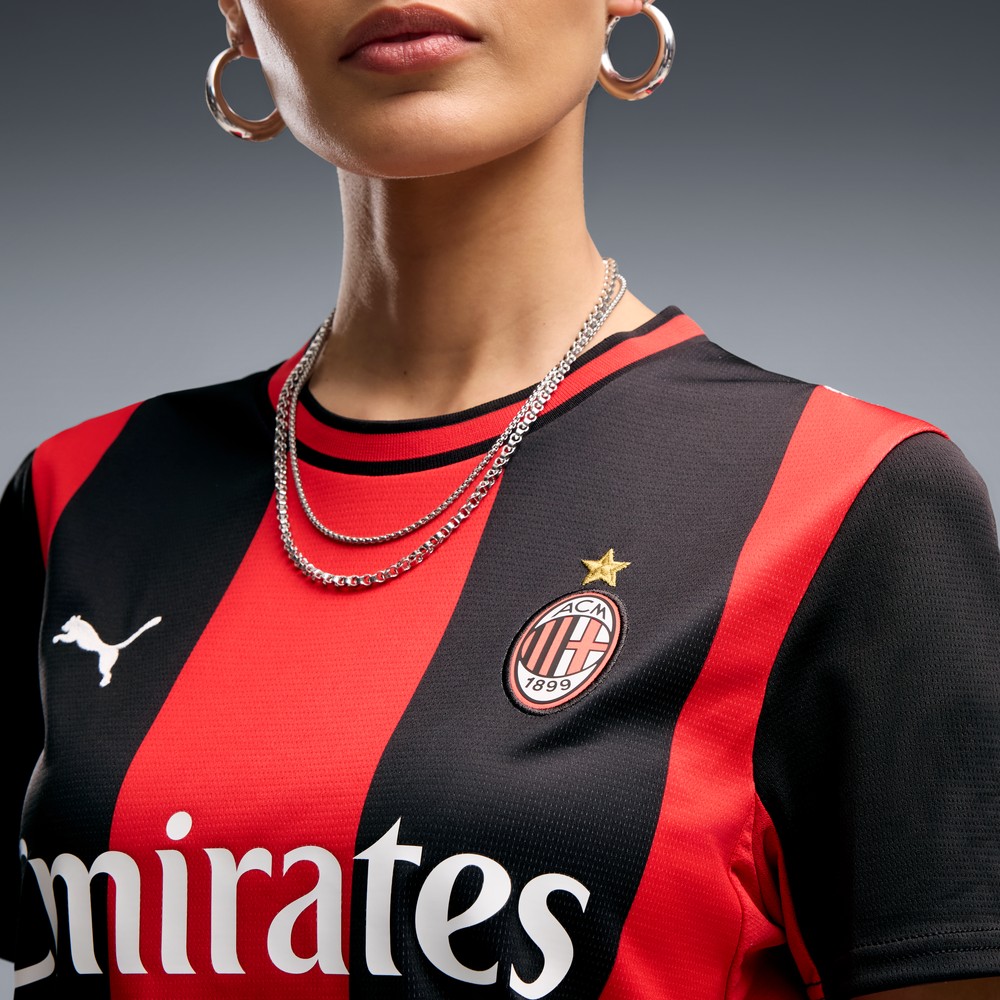 AC Milan Women's 2026/27 Home Fan Jersey Black/Red - detail view 2