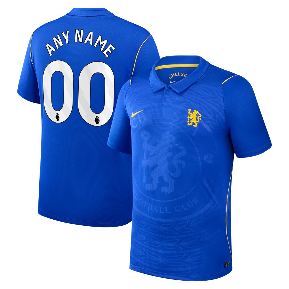 Chelsea 2026/27 Home Stadium Fan Custom Jersey Blue - front and back view