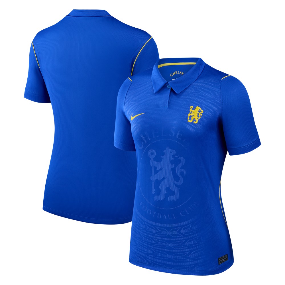 Chelsea Women's 2026/27 Home Stadium Fan Jersey Blue - front and back view