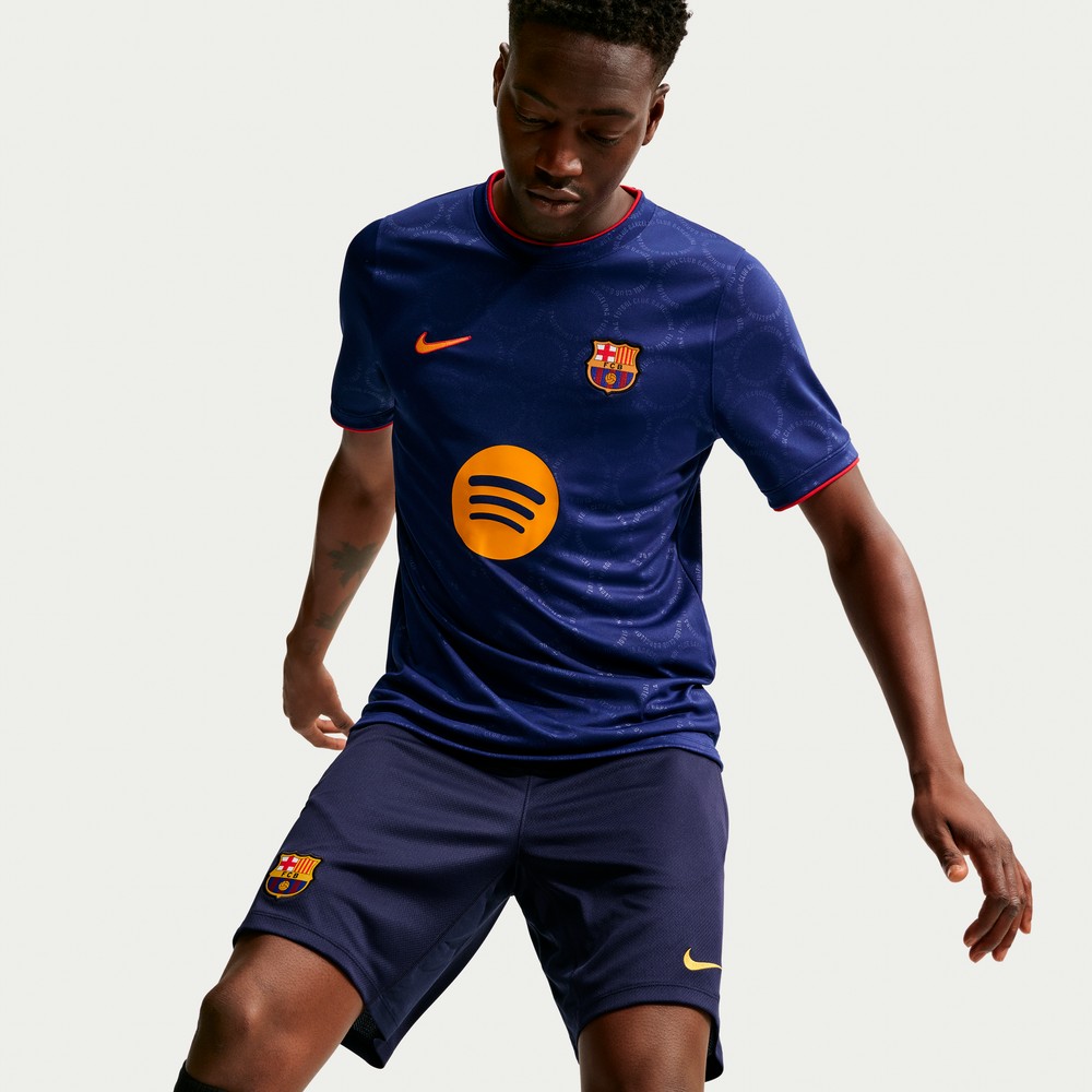Barcelona 2026/27 Third Moisture-Wicking Pre-Match Top Royal - detail view 4