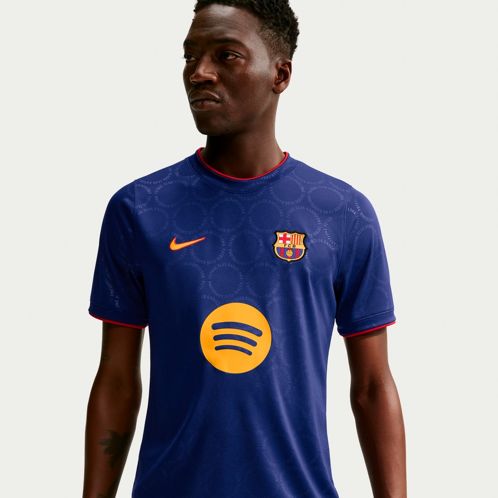 Barcelona 2026/27 Third Moisture-Wicking Pre-Match Top Royal - detail view 3