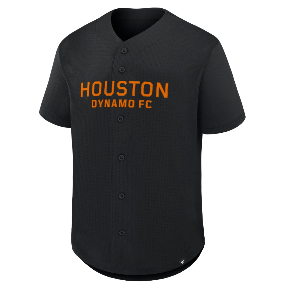 Houston Dynamo FC Maximum Intensity Button-Up Jersey? Black - back view