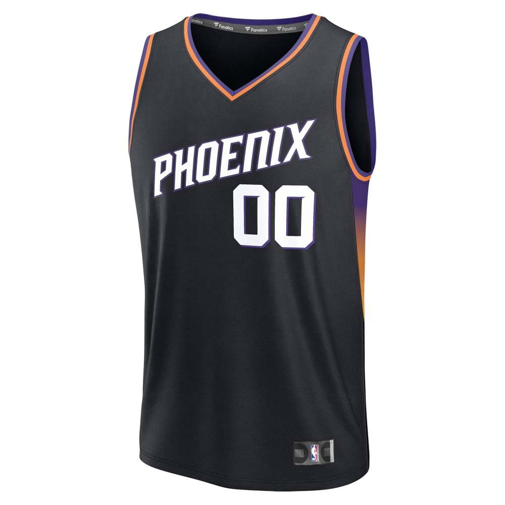 Phoenix Suns Essential Custom Jersey Icon Black - back view