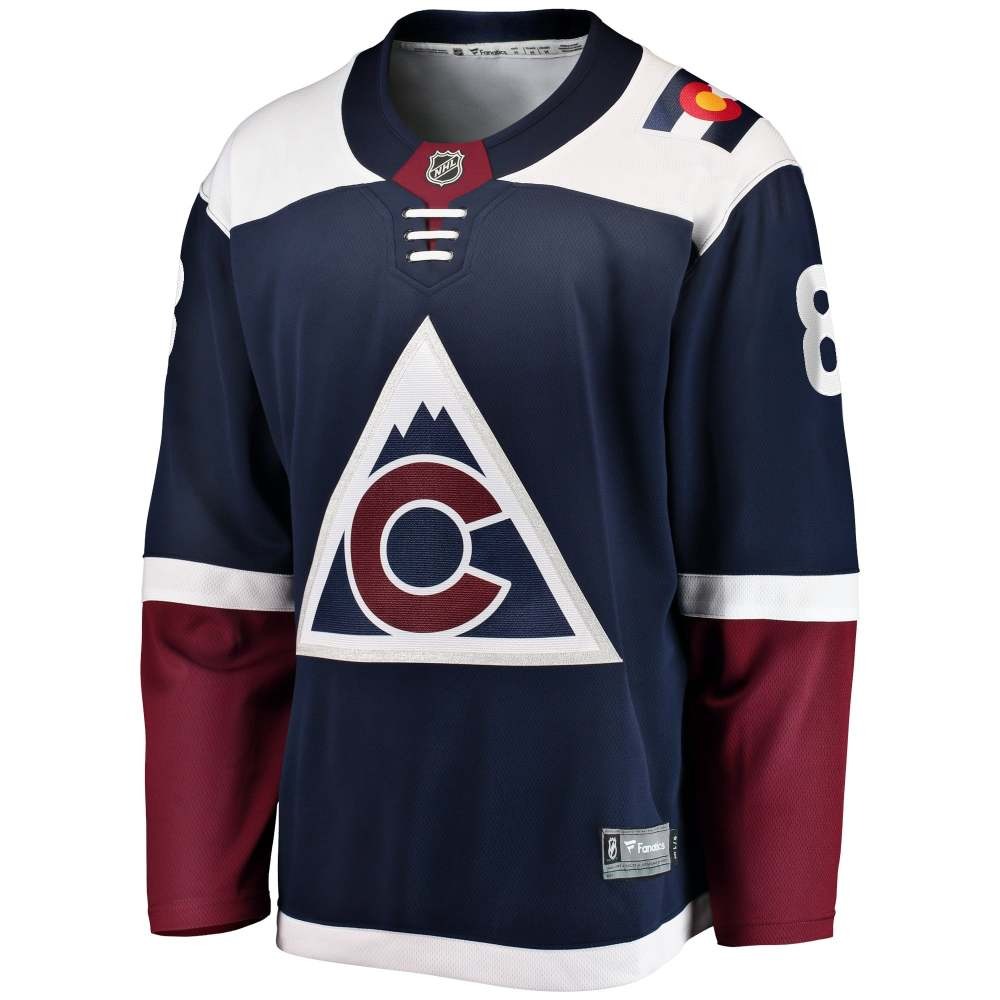 Cale Makar Colorado Avalanche Breakaway Jersey Navy - back view