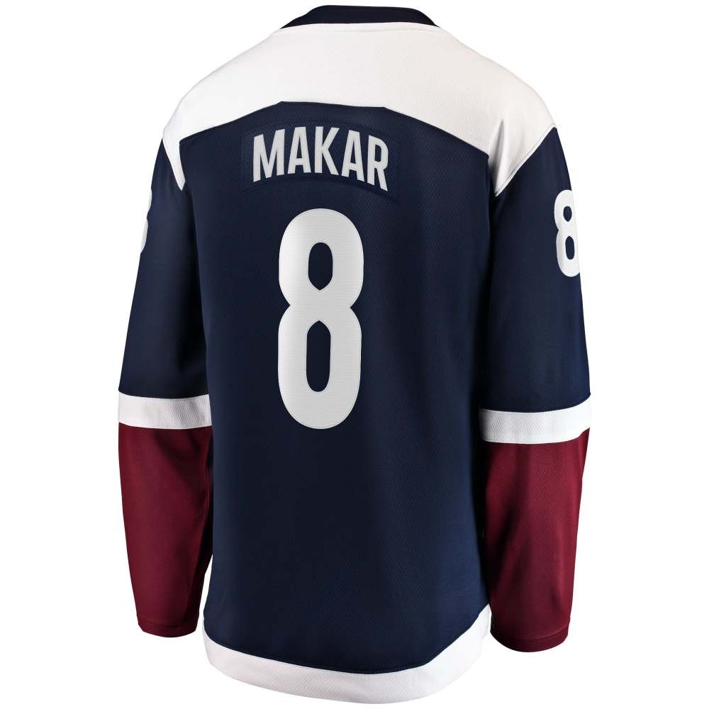 Cale Makar Colorado Avalanche Breakaway Jersey Navy - detail view 1