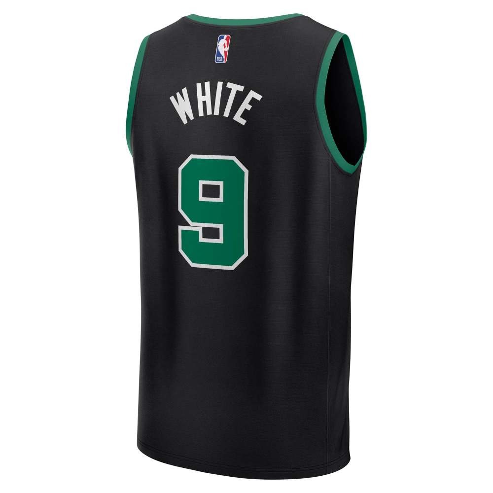 Derrick White Boston Celtics Essential Fan Player Jersey Statement Black - detail view 1