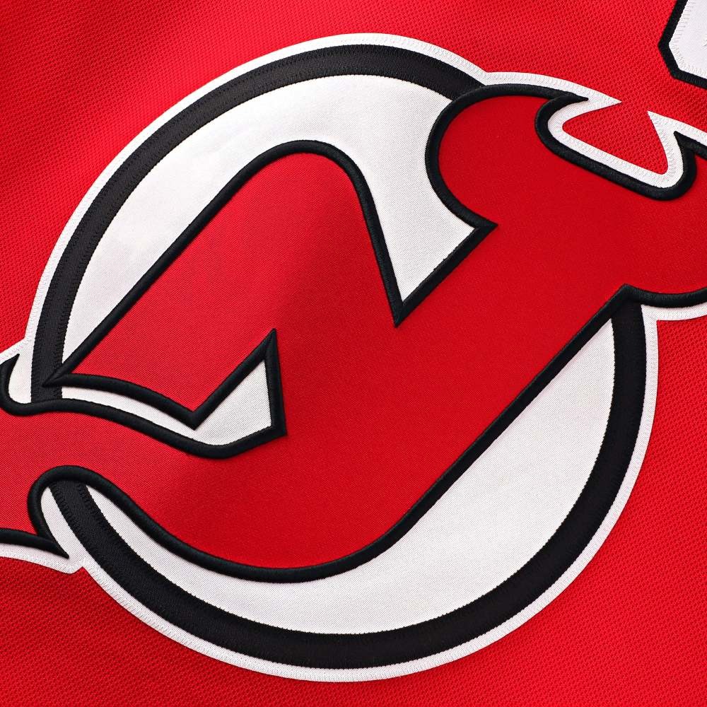 Jack Hughes New Jersey Devils Home Premium Jersey Red - detail view 2