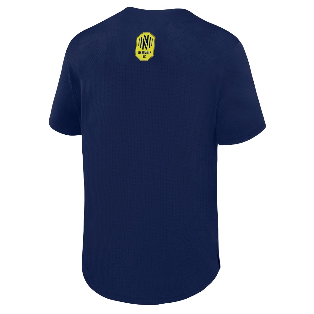 Nashville SC Maximum Intensity Button-Up Jersey? Navy - detail view 1