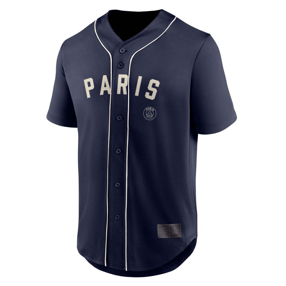 Paris Saint-Germain Oversized Baseball Jersey Navy - back view