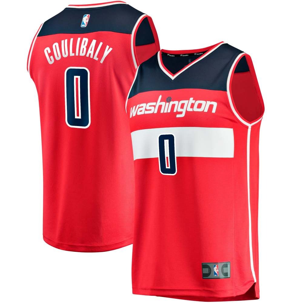 Washington Wizards Essential Fan Jersey Icon Red - front and back view