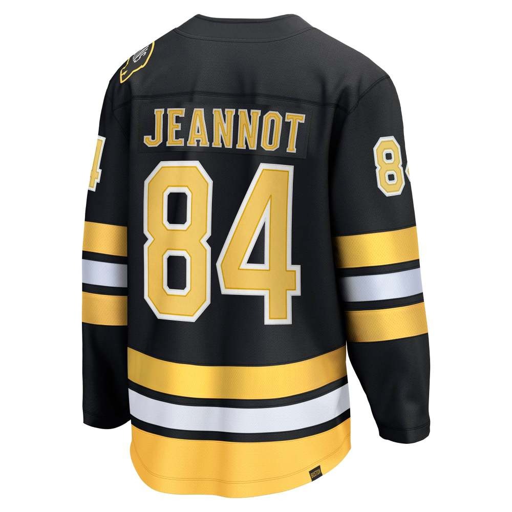 Tanner Jeannot Boston Bruins Home Breakaway Player Jersey Black - detail view 1