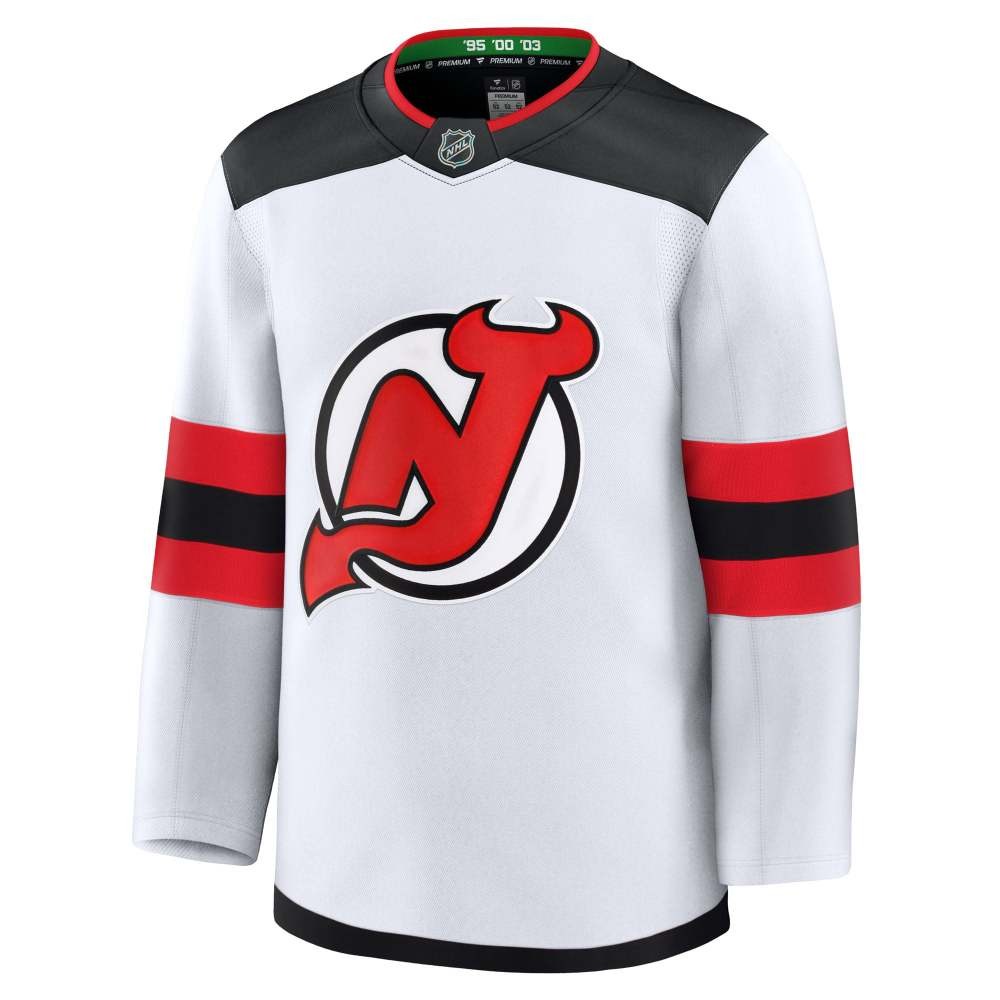 New Jersey Devils Away Premium Jersey White - back view