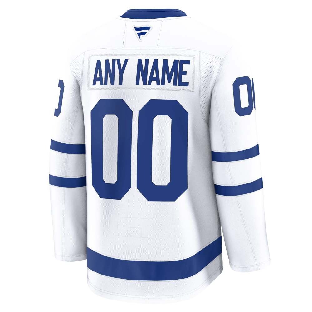 Toronto Maple Leafs Away Premium Custom Jersey White - detail view 1