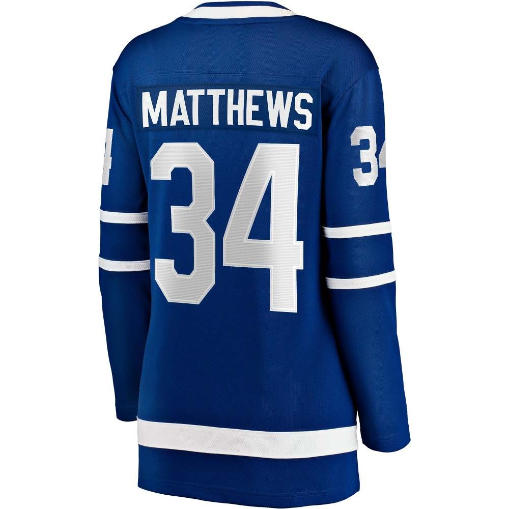 Auston Matthews Toronto Maple Leafs Women's Captain Patch Home Breakaway Player - detail view 1