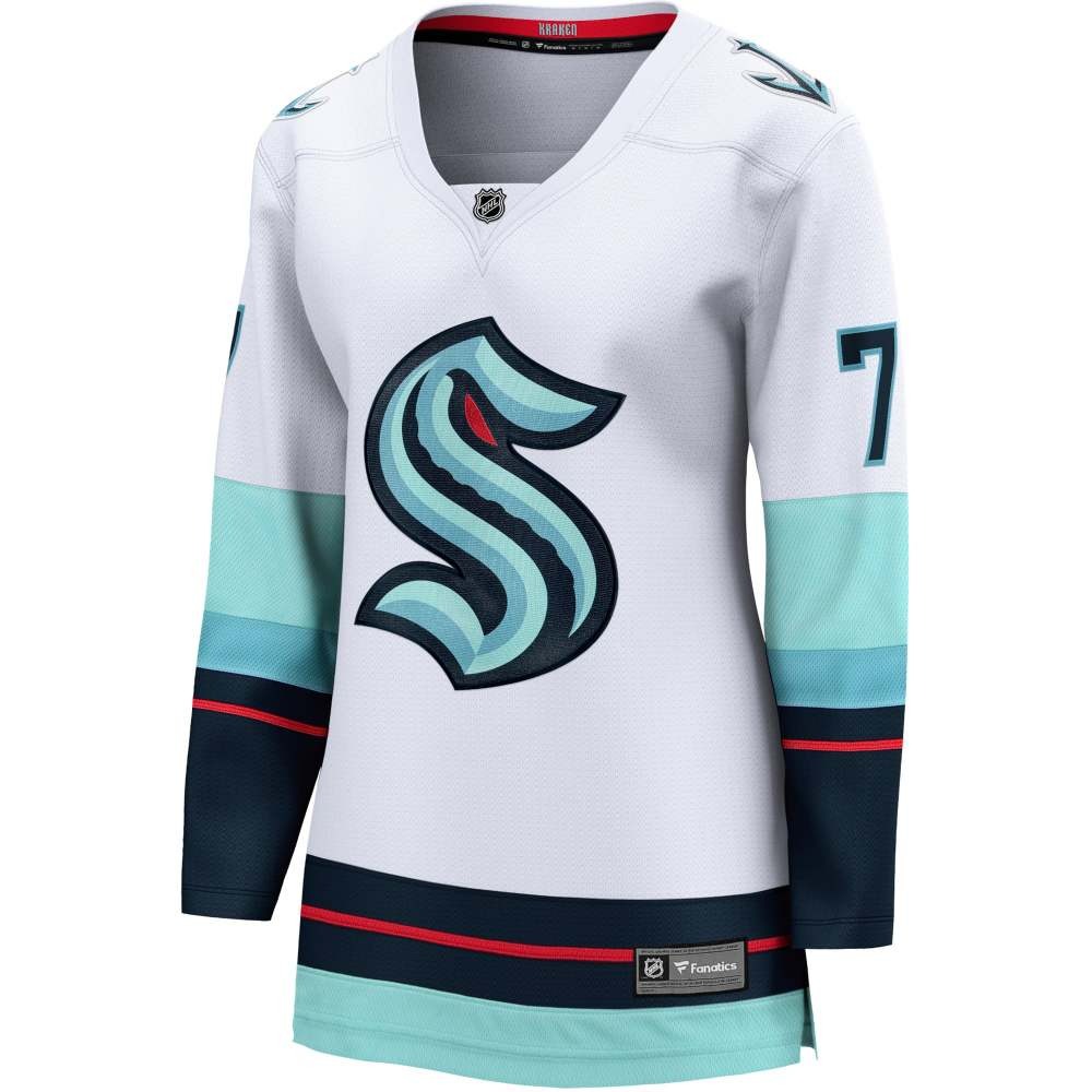 Jordan Eberle Seattle Kraken Women's Away Breakaway Jersey White - back view