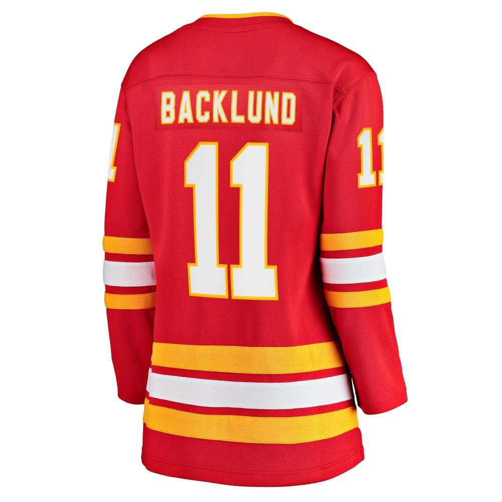 Mikael Backlund Calgary Flames Women's Home Team Breakaway Player Jersey Red - detail view 1