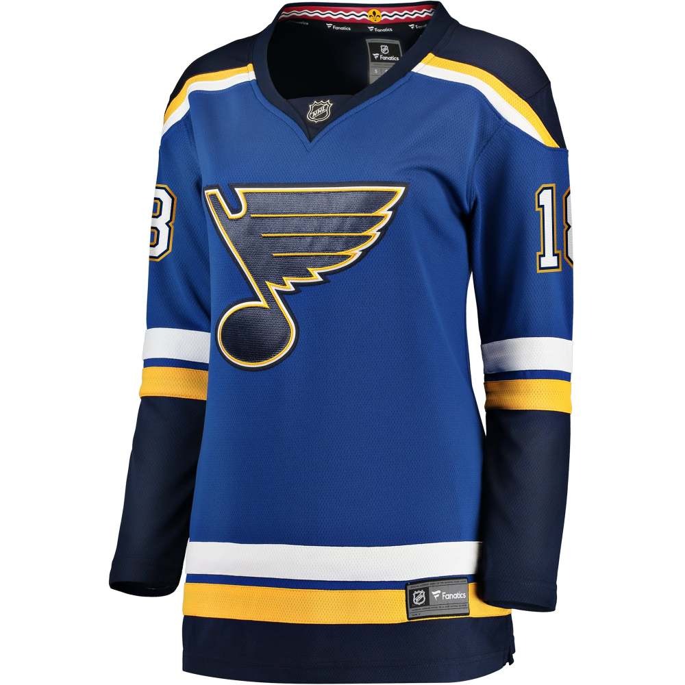 Robert Thomas St. Louis Blues Women's Home Breakaway Player Jersey Blue - back view