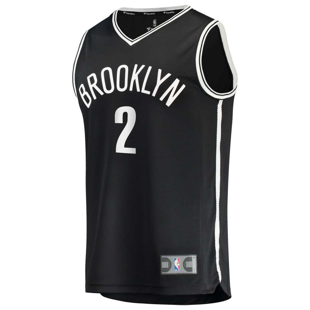 Daniel Wolf Brooklyn Nets Essential Fan Jersey Black Icon - back view