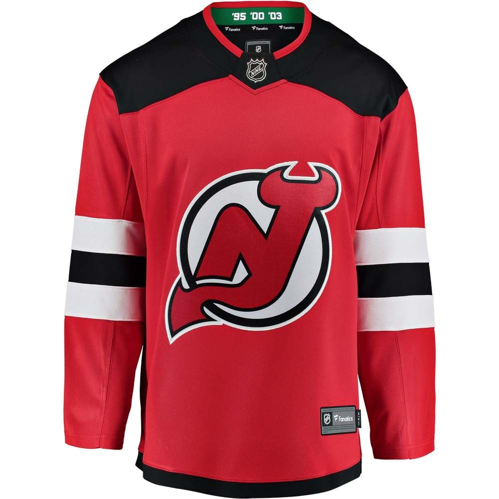 New Jersey Devils Youth Breakaway Home Jersey Red - back view