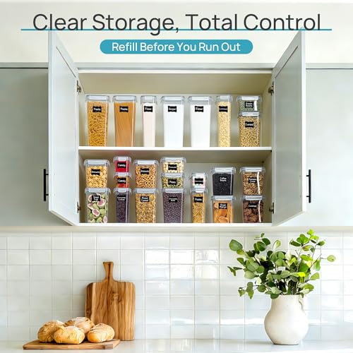 Vtopmart Airtight Food Storage Containers with Lids, 24 pcs, Gray
