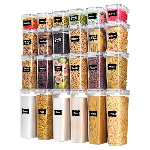 Vtopmart Airtight Food Storage Containers with Lids, 24 pcs, Gray