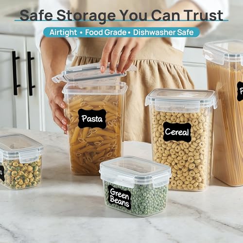 Vtopmart Airtight Food Storage Containers with Lids, 24 pcs, Gray