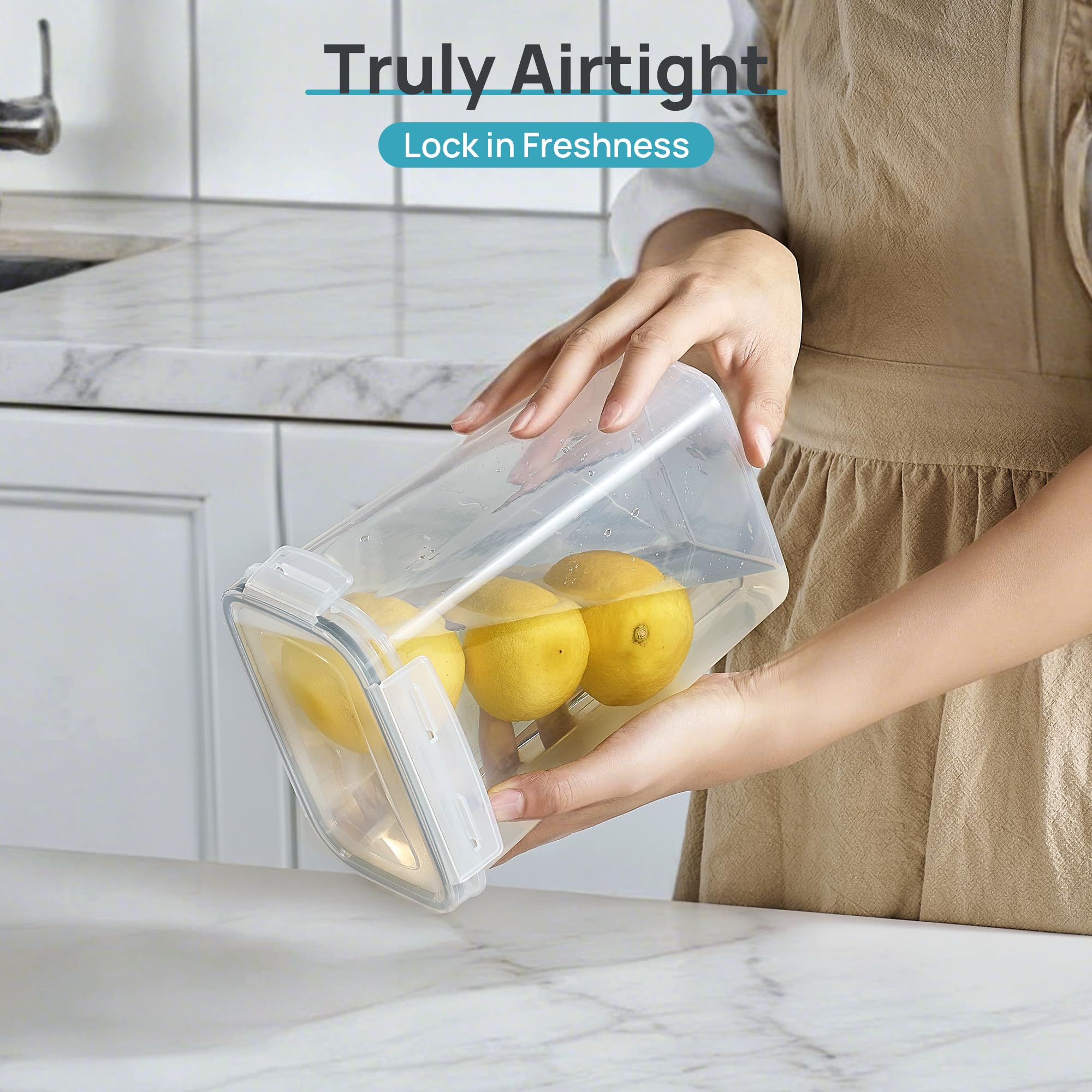 Vtopmart Airtight Food Storage Containers with Lids, 24 pcs, Gray
