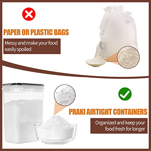 PRAKI Airtight Food Storage Containers Set with Lids - 24 PCS, BPA Free