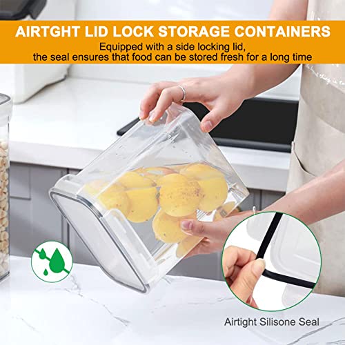 42pcs Airtight Containers, Clear Stackable Dry Food Storage