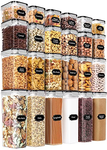 PRAKI Airtight Food Storage Containers Set with Lids - 24 PCS, BPA Free