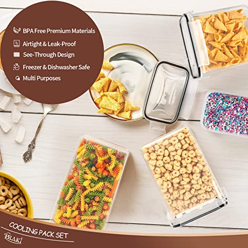 PRAKI Airtight Food Storage Containers Set with Lids - 24 PCS, BPA Free