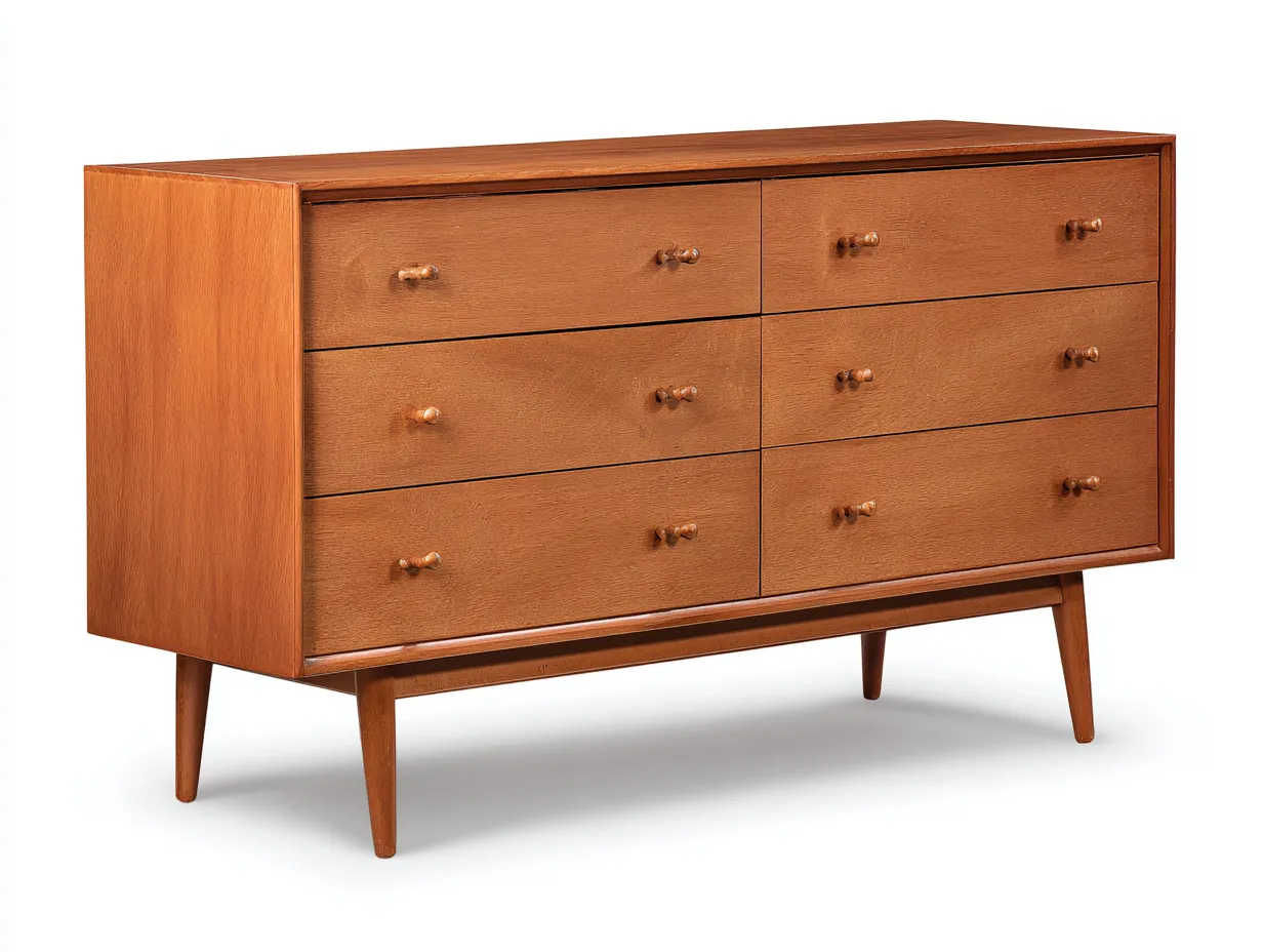 Commode en bois 160×40×80 cm - marron - style rétro pour salon-Losaspace