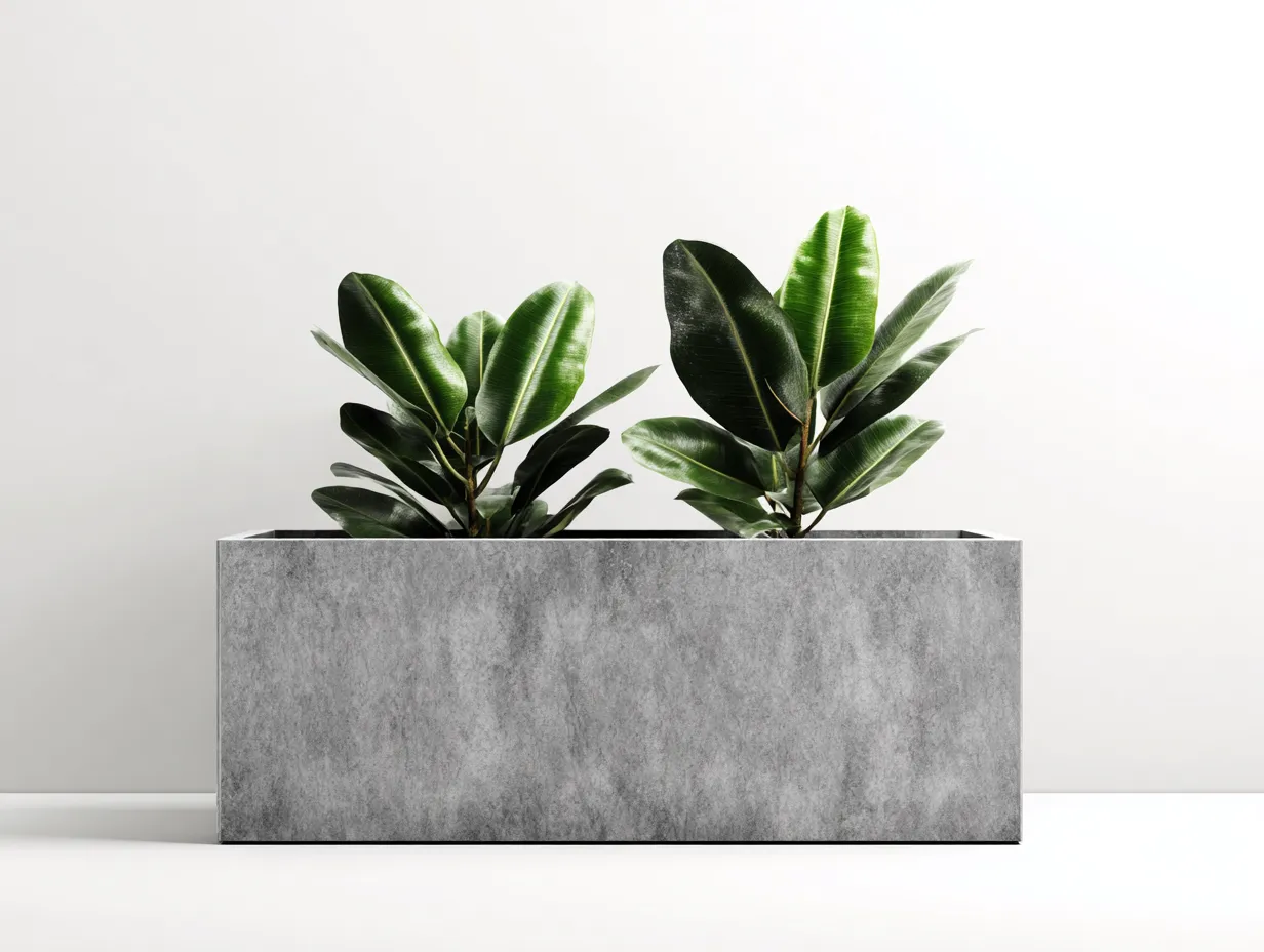 Pot à fleurs 90×38×42 cm – métal noir – jardinière rectangulaire minimaliste pour terrasse-Vovoralydwell