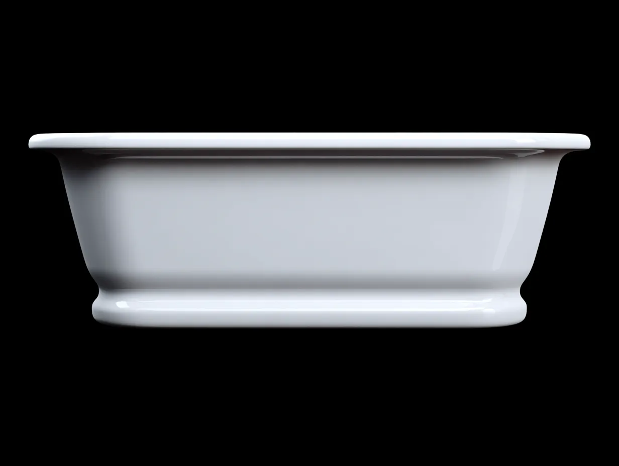 Baignoire îlot 170×75×60 cm en acrylique blanc – style contemporain pour salle de bain-Vovoralydwell