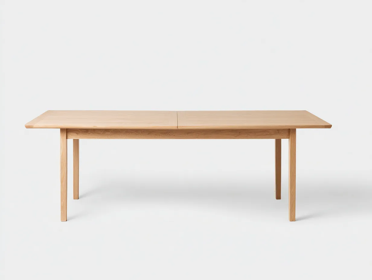 Table à manger extensible en bois 180×90×75 cm - bois clair - salle à manger style naturel moderne-Vovoralydwell