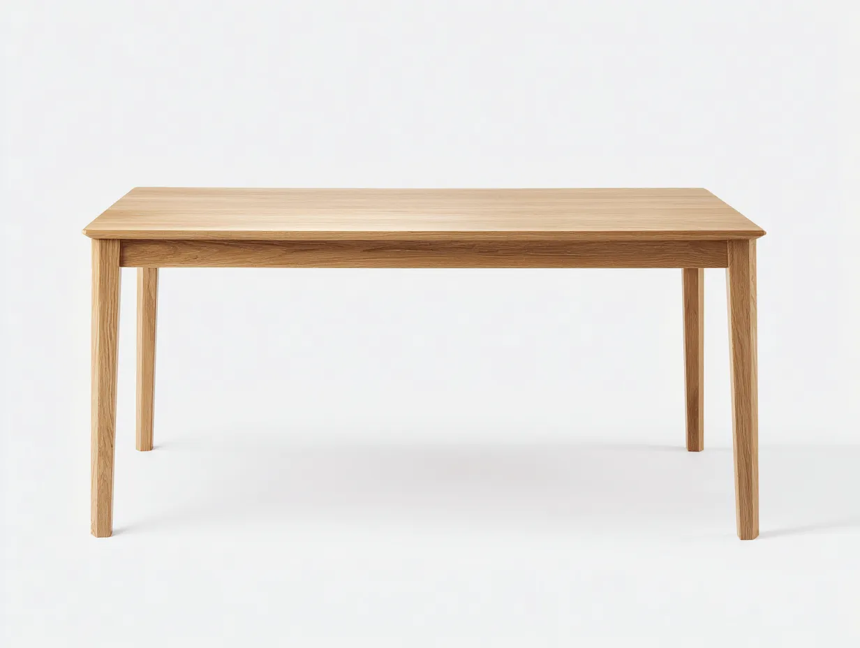 Table à manger 170×85×76 cm – bois naturel – plateau rectangulaire style épuré pour salle à manger-Vovoralydwell