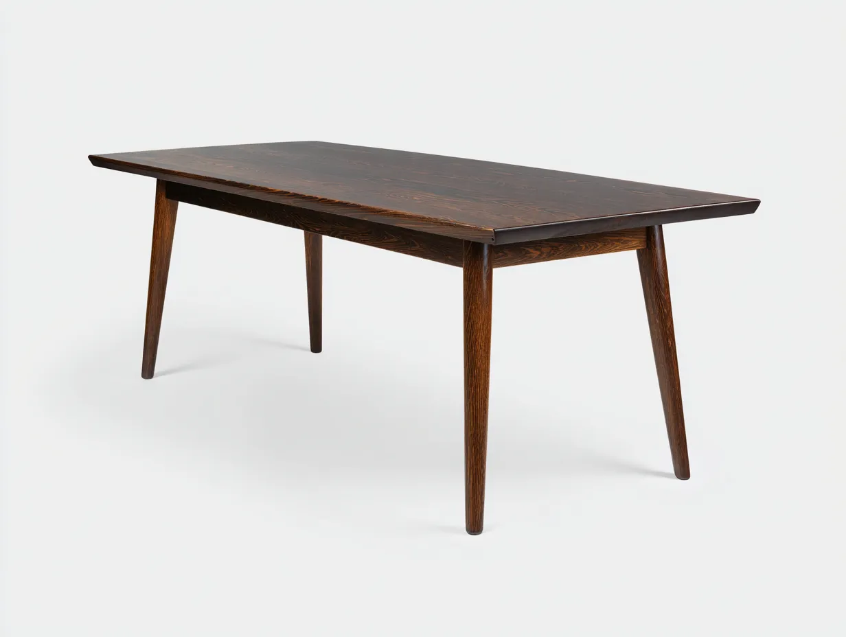 Table à manger 180×90×75 cm - bois marron - design épuré pour salle à manger-Vovoralydwell
