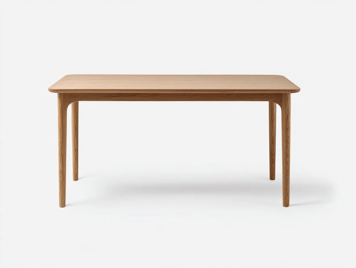Table à manger 180×90×75 cm en bois naturel – style contemporain épuré pour salle à manger-Vovoralydwell