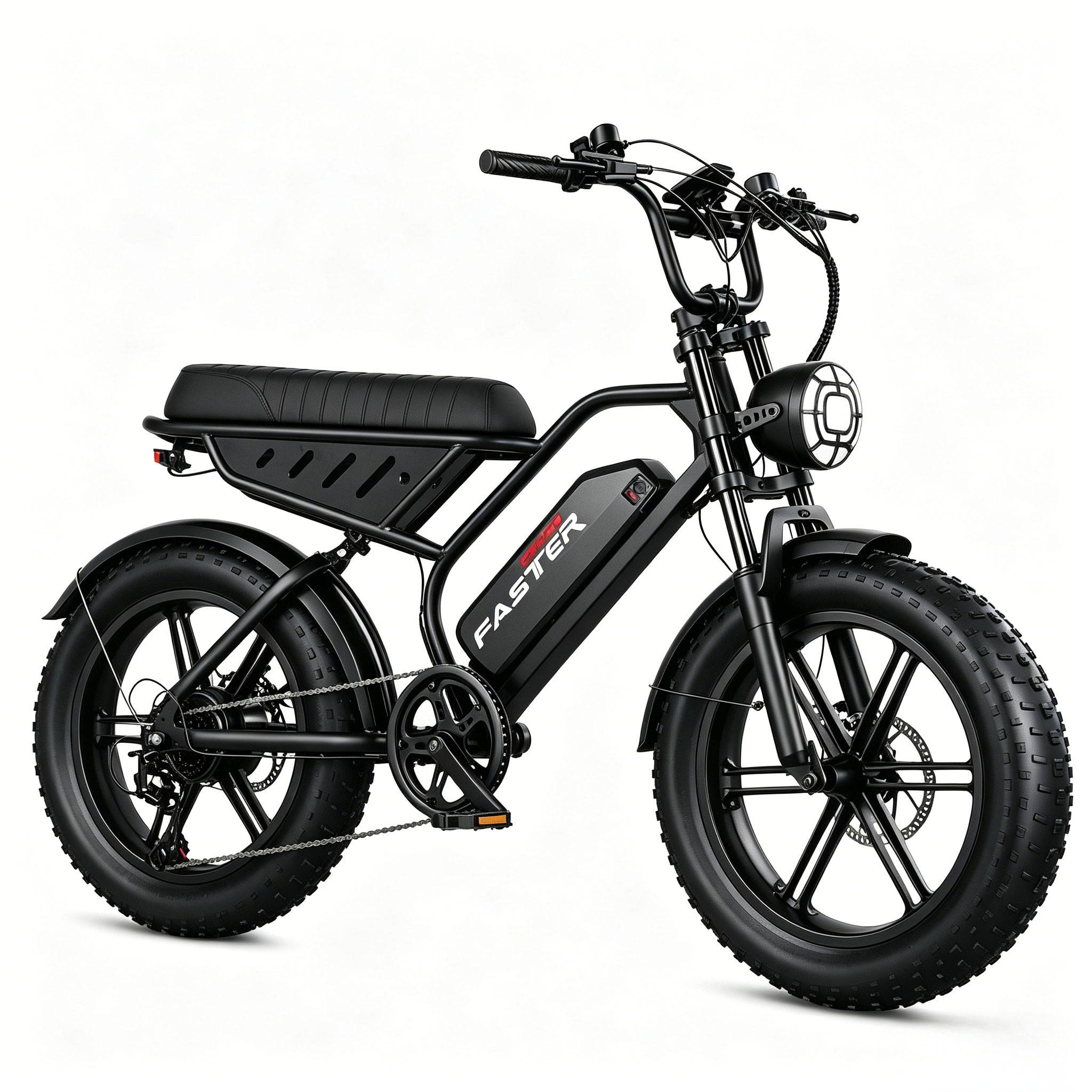 Botny® S51 20'' 1500W Full Suspension Moped-style Electric Bike