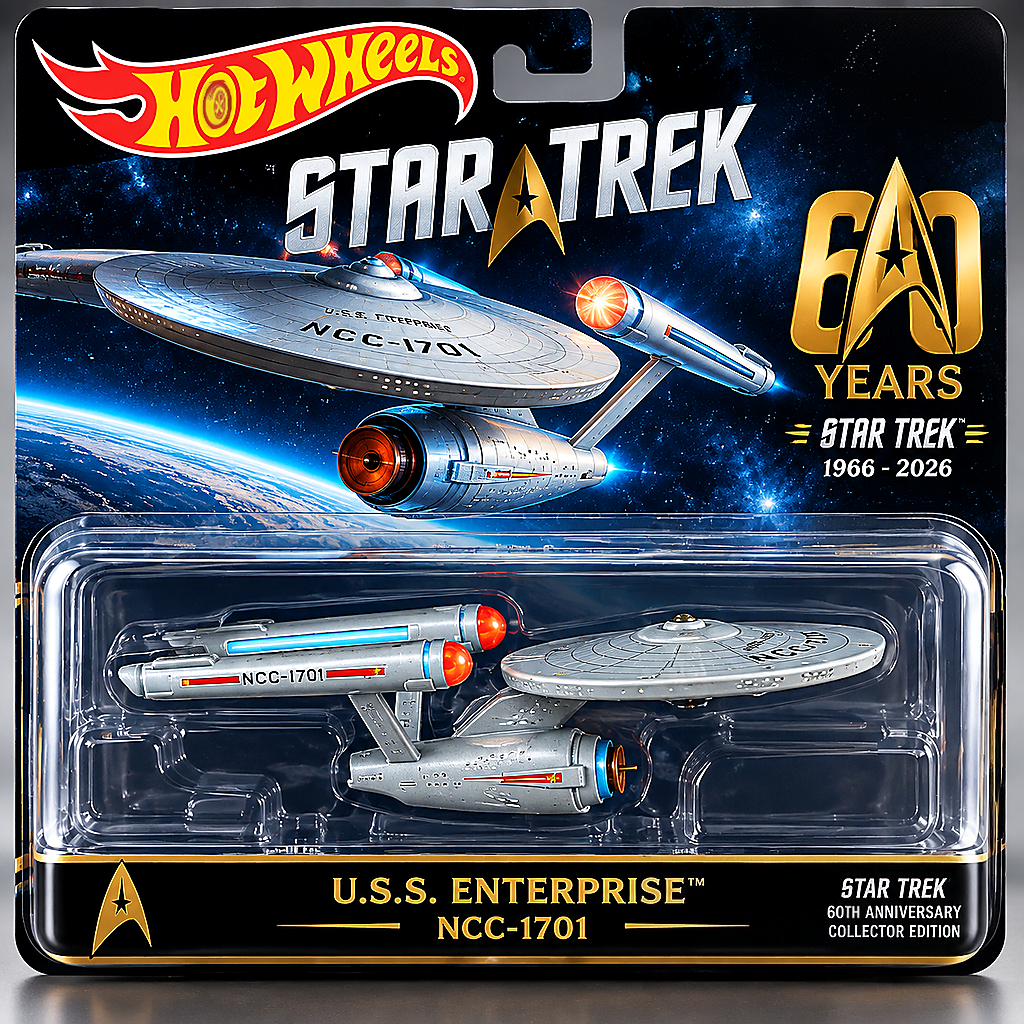  Star Trek 60th Anniversary U.S.S. Enterprise NCC-1701 Collector Edition
