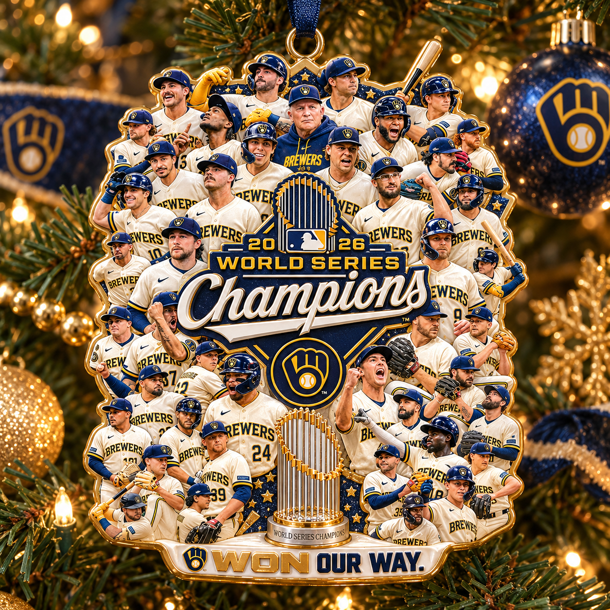 🏆⚾ 2026 First-Ever Champions Christmas Ornament 