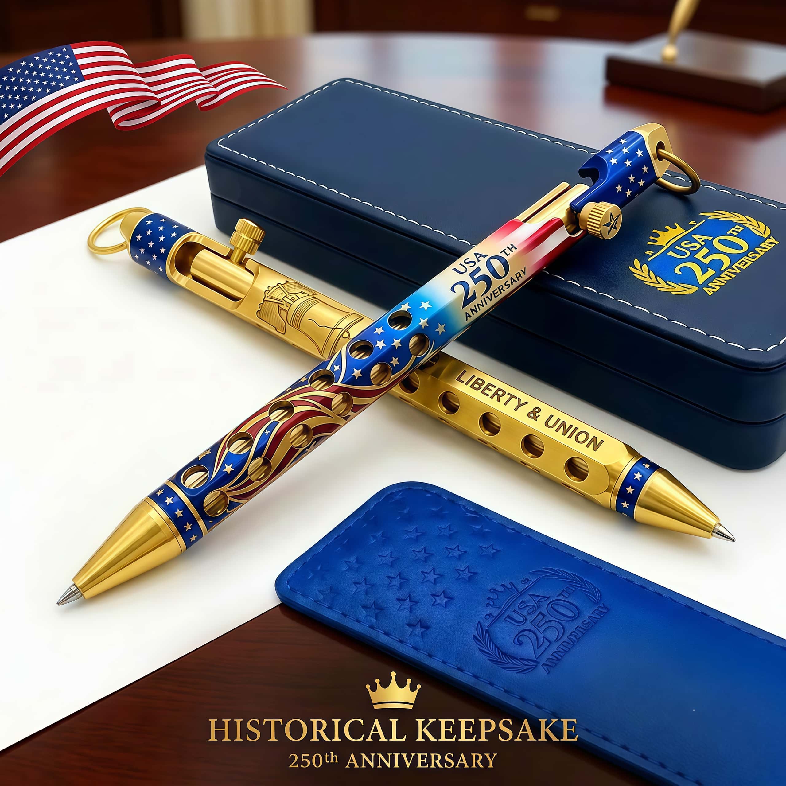America’s 250th Anniversary Brass Bolt-Action Pen