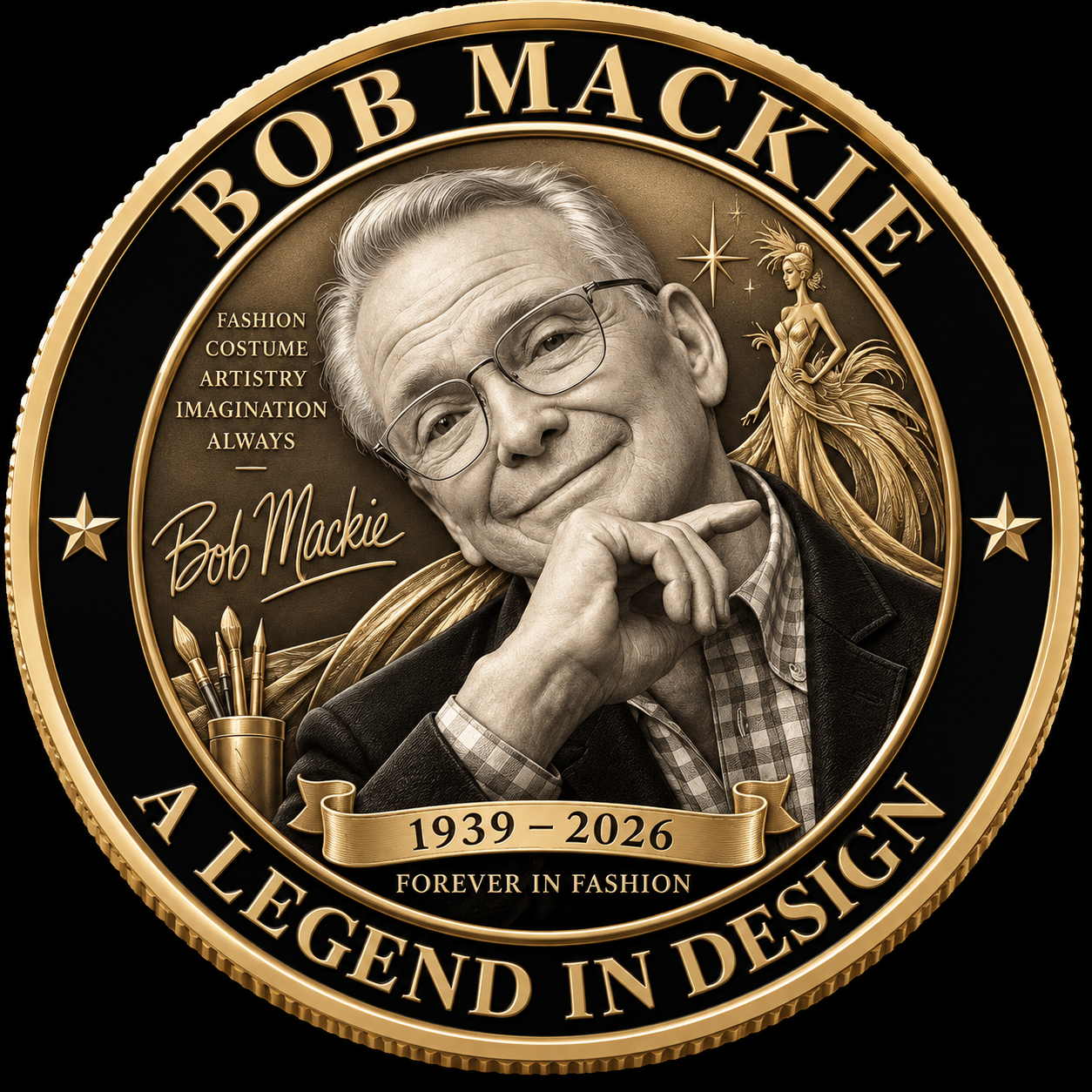 Bob Mackie 1939–2026 Memorial Commemorative Coin