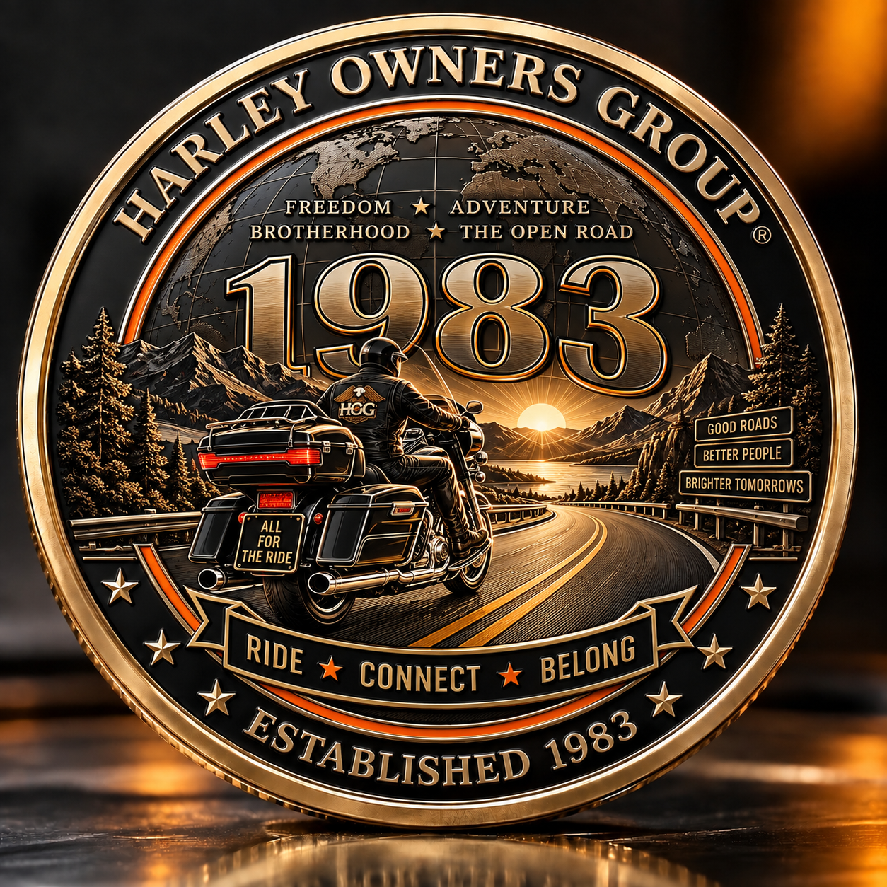 Harley Owners Group H.O.G. EST. 1983 Commemorative Coin