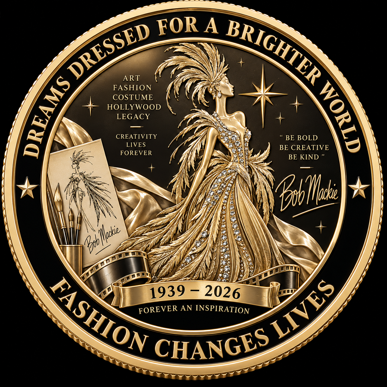 Bob Mackie 1939–2026 Memorial Commemorative Coin