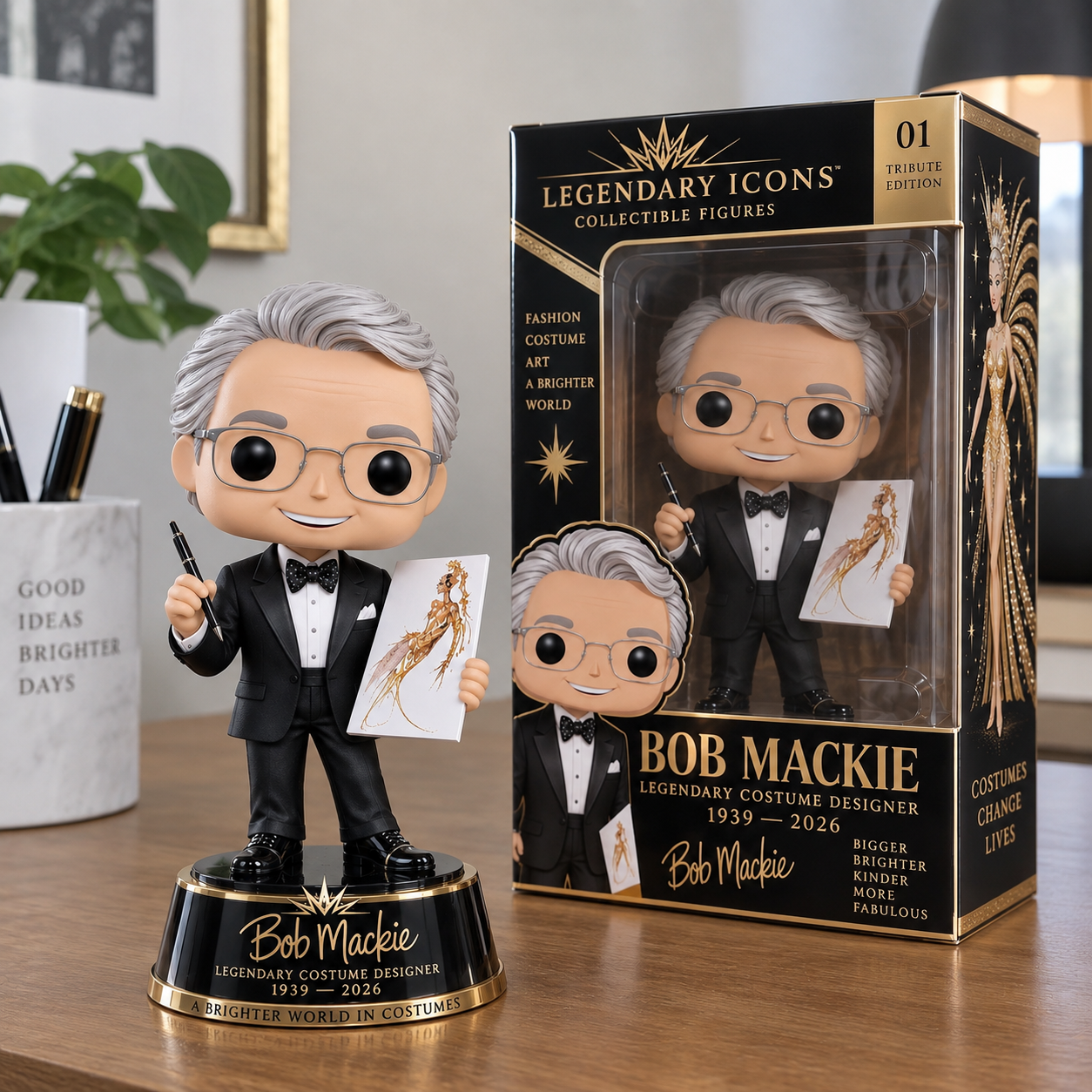 Bob Mackie 1939–2026 Memorial Collectible Figure
