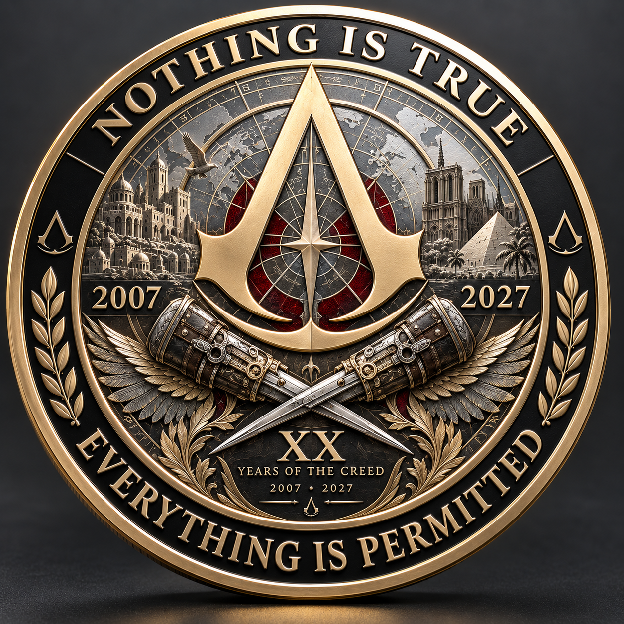 Assassin’s Creed 20th Anniversary 2007–2027 Commemorative Coin